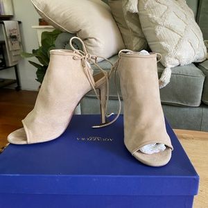 Aquazzura suede nude “Mayfair” shoes